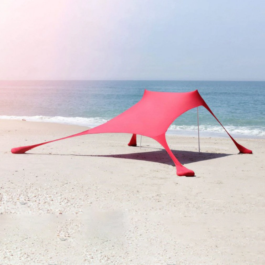 Cheap Goat Tents Family Beach Sunshade Lightweight Sun Shade Tent With Sandbag  Anchors 4 Free Pegs UPF50+ UV Large Portable Canopy Drop Shipping Tents 